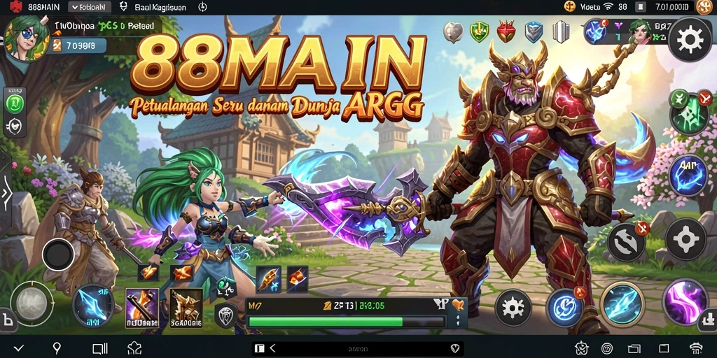 Tampilan gameplay 88MAIN yang mendebarkan dan penuh aksi.