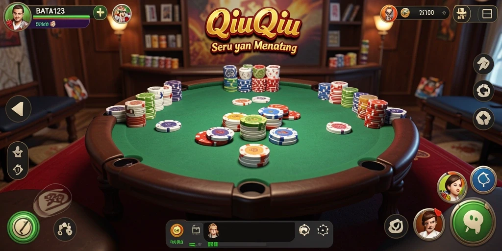 Tampilan gameplay QiuQiu yang seru di BATA123.