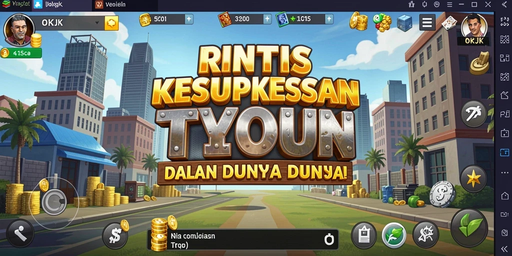 Screenshot OKJK menampilkan keseruan gameplay Tycoon yang memikat.