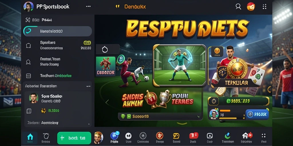 Tampilan gameplay taruhan olahraga di PP444 yang menarik.